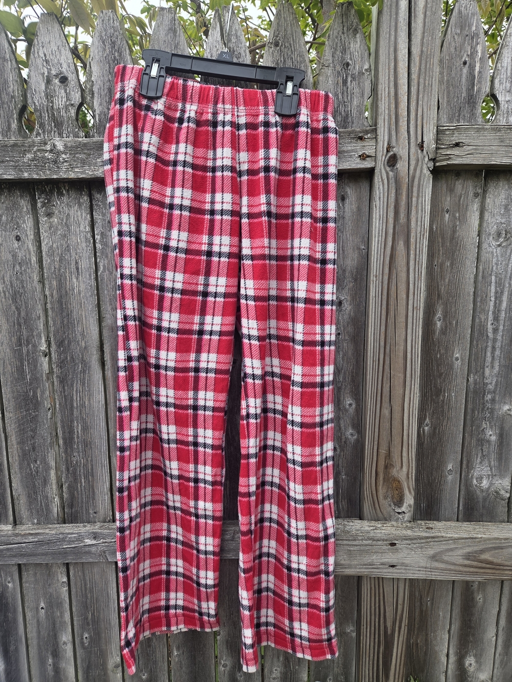flirtitude Red Plaid Fleece Pajama Pants